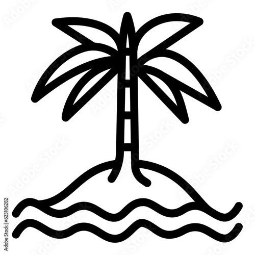coconut trees on the beach