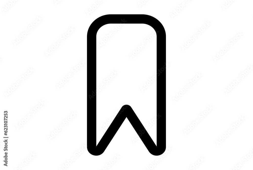 Banner flag line icon flat UI symbol black minimalistic sign app art Banner flag line icon flat UI symbol black minimalistic sign app art