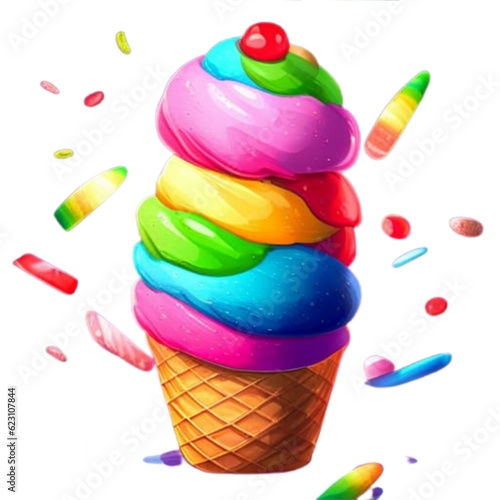 sweet ice cream dessert food strawberry