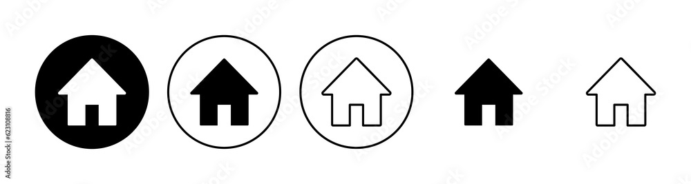 House icon set. Home icon vector House icon set. Home icon vector
