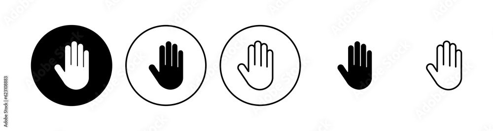 Hand icon set. hand vector icon, palm,click Hand icon set. hand vector icon, palm,click