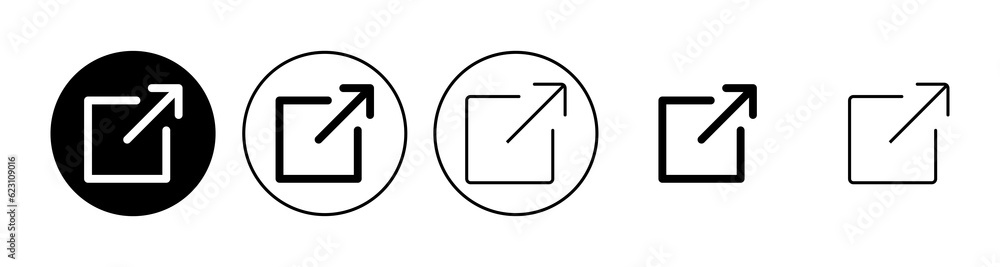External link icon set. link icon vector. hyperlink symbol External link icon set. link icon vector. hyperlink symbol
