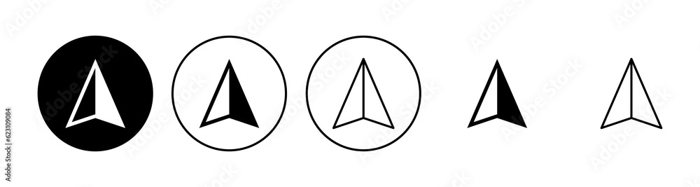 Compass icon set. arrow compass icon vector Compass icon set. arrow compass icon vector
