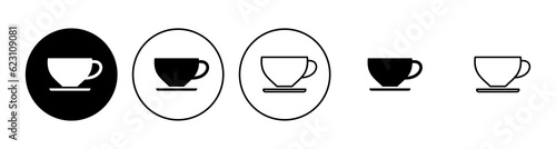 Coffee cup icon set. cup a coffee icon vector.