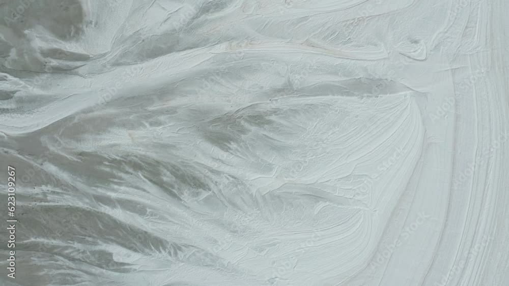Abstract Salt Lake View from Above Western Australia 4K Abstract Salt Lake View from Above Western Australia 4K