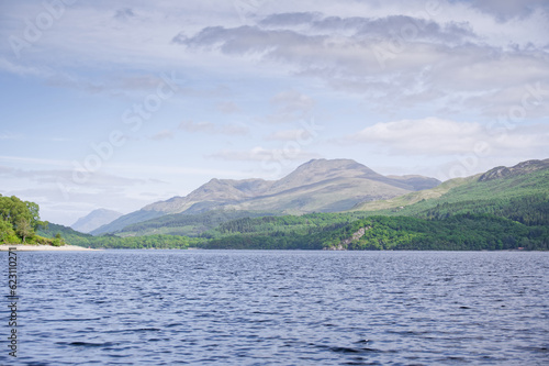 Ben Lomond view from Loch Lomond during the summer photo