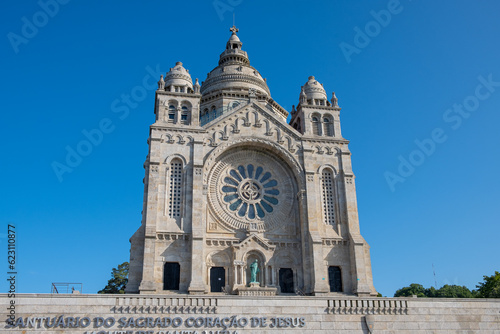 Santa Luzia Basilica on the mount in Viana do Castelo city, Portugal