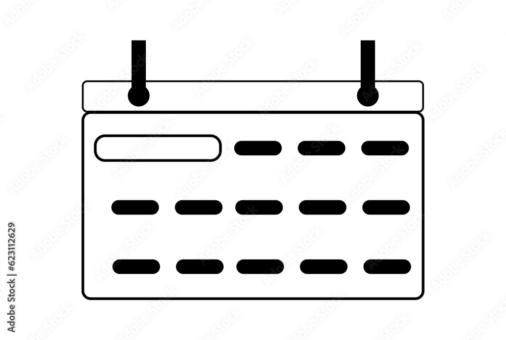 calendar flat icon business symbol art black outline sign artwork calendar flat icon business symbol art black outline sign artwork
