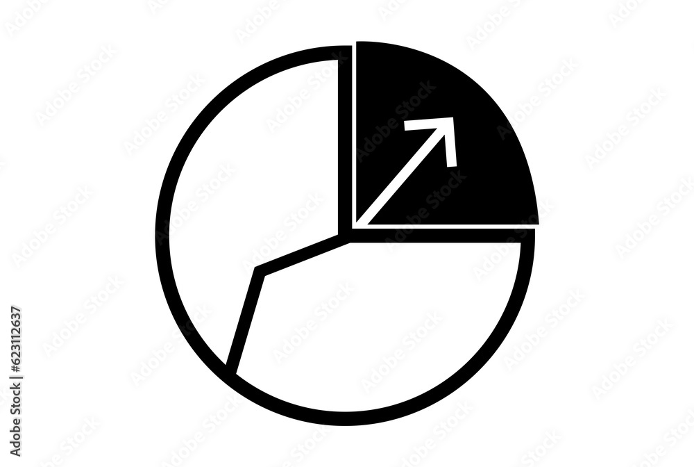 circle graph flat icon business symbol art black outline sign artwork circle graph flat icon business symbol art black outline sign artwork