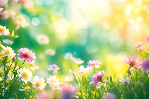 spring flowers background © Aansa