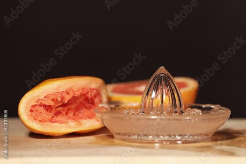 single grapefruit and juice squeezer