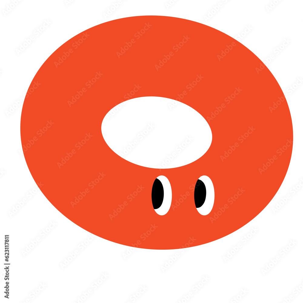 Fototapeta premium circle shape y2k doodle