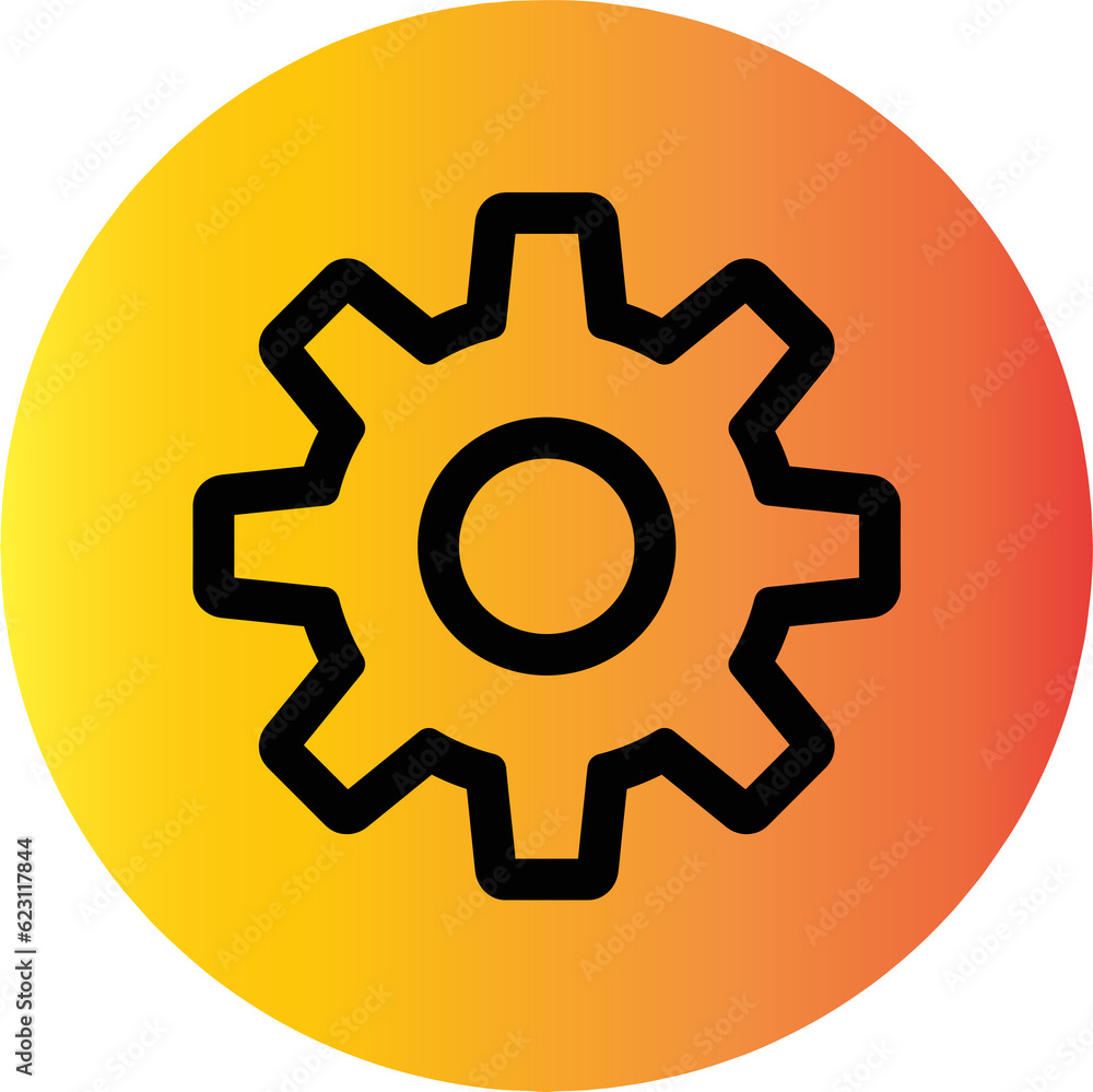 Flourishing black lines around orange circles Flourishing black lines around orange circles