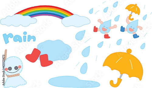 梅雨の季節にぴったりのあしらい