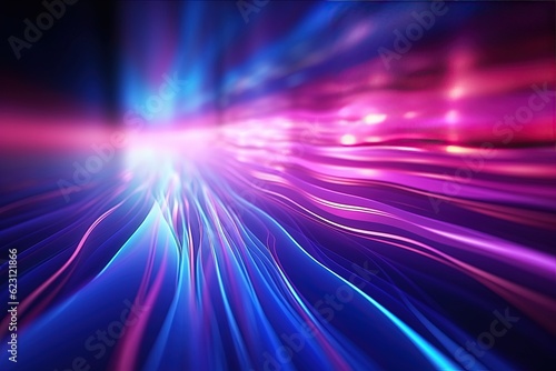 abstract futuristic background with pink blue glowing neon moving high speed wave lines and bokeh lights. Data transfer concept Fantastic wallpaper,