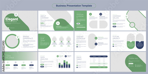 Creative business PowerPoint presentation slides template design. Use for modern keynote presentation background, brochure design, website slider, landing page, annual report, company profile