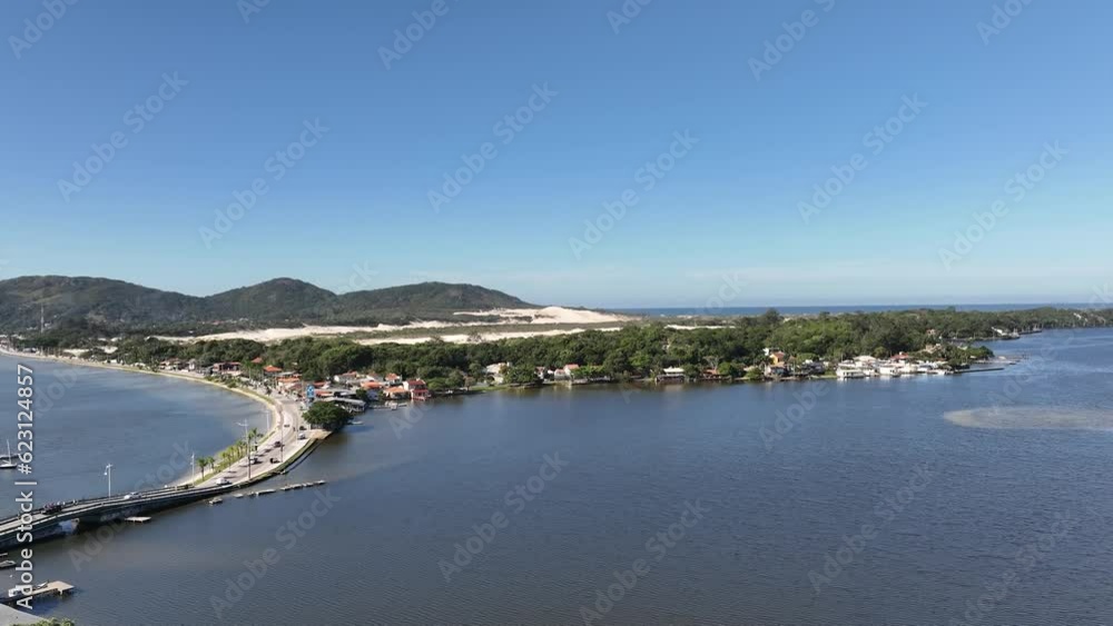 Lagoa da Conceicao in Florianopolis, Brazil. Aerial image.
Lagoa da Conceicao in Florianopolis, Brazil. Aerial image.