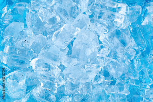 Ice cubes background. Ice cubes texture. 