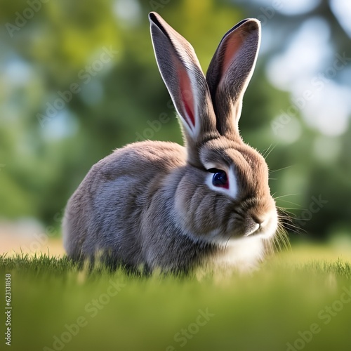 rabbit in the grass © Yesac