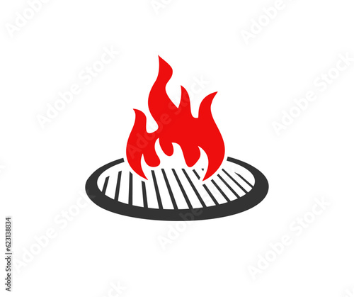 Barbecue and grill label logo design. BBQ emblem and badge vector design and illustration.


