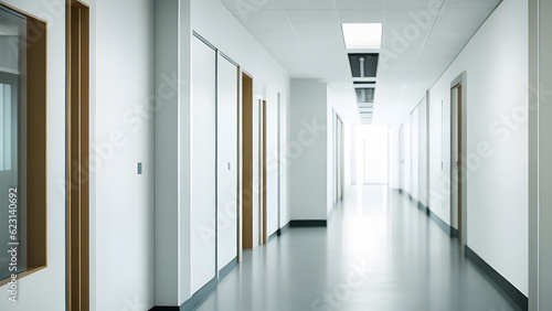 病院の廊下背景｜hospital corridor background, Generative AI