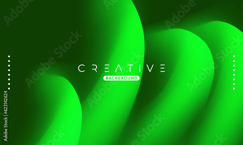 Abstract liquid gradient Background. Fluid color mix. Green vivid Color blend. Modern Design Template For Your ads, Banner, Poster, Cover, Web, Brochure, and flyer. Vector Eps 10