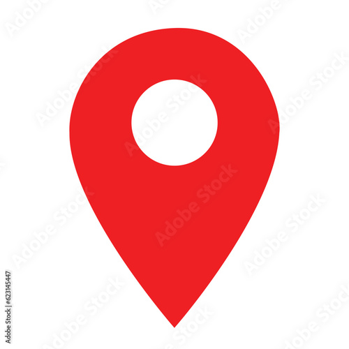 red map pointer vector