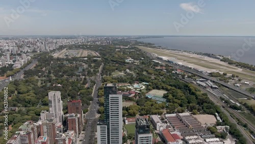 Vista aérea de la Avenida del Libertador, Buenos Aires, Argentina photo