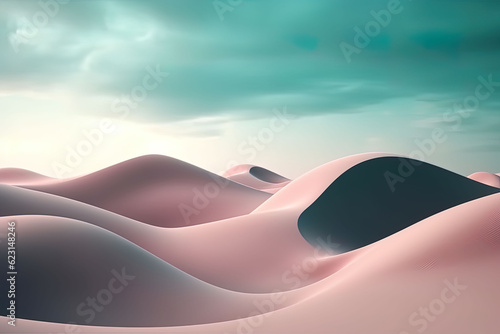 pink sand desert