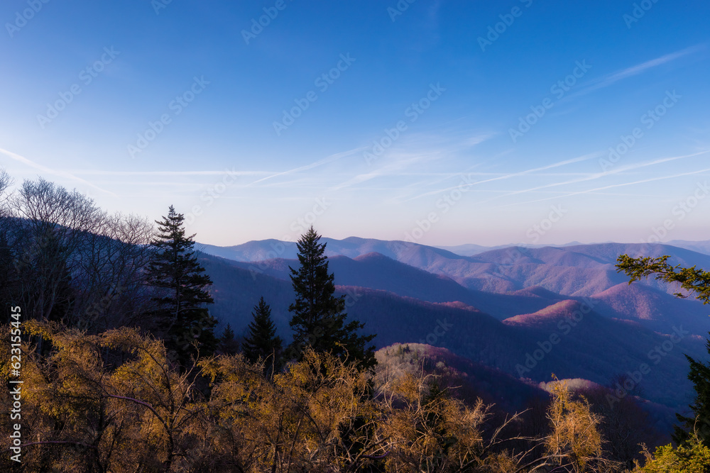 Obraz premium Blue Ridge Parkway in North Carolina, USA