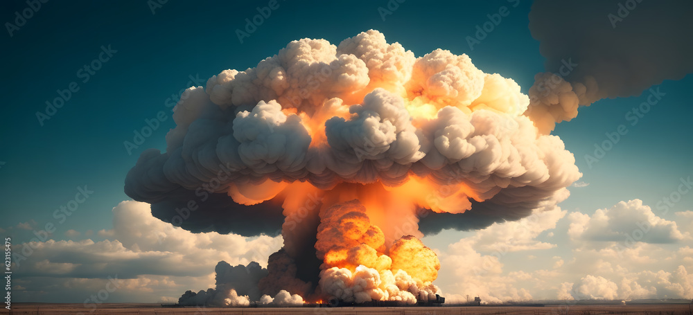 核兵器、キノコ雲｜Nuclear weapons, mushroom cloud, Generative AI