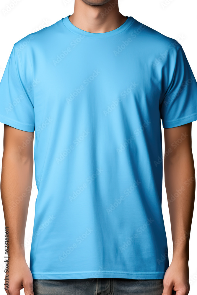blue t-shirt round neck plain transparent background PNG blue t-shirt round neck plain transparent background PNG