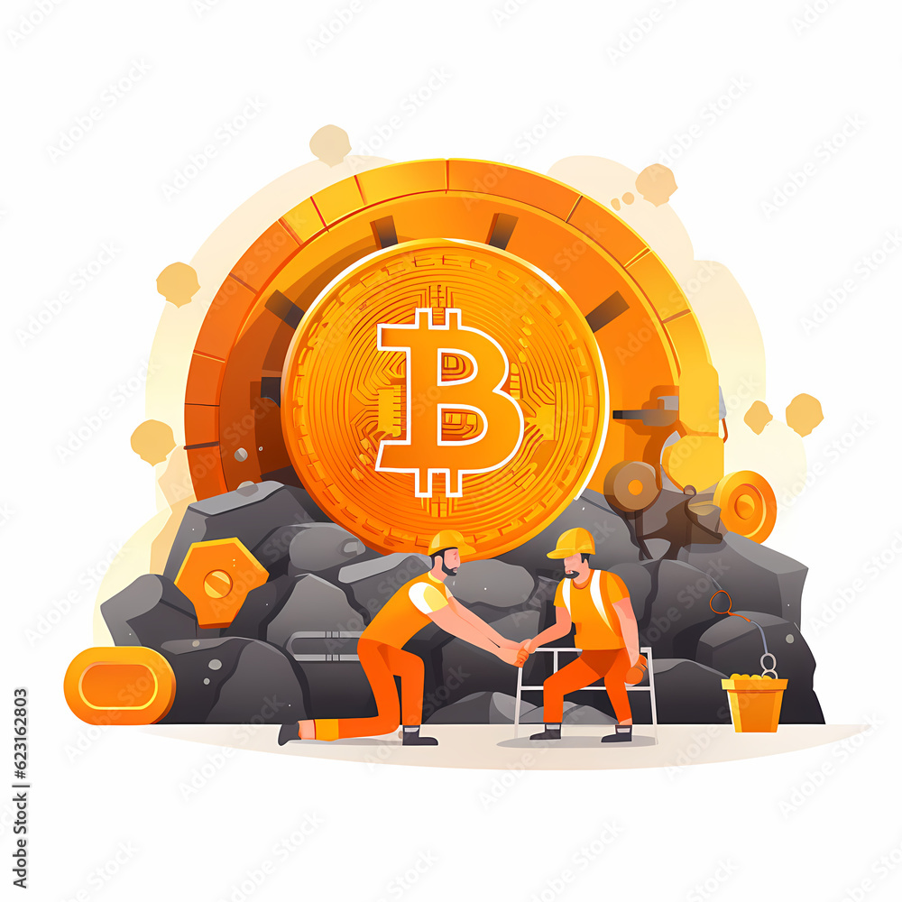 Stunning AI Generated Illustration of Mining Bitcoin & Cryptocurrency
Stunning AI Generated Illustration of Mining Bitcoin & Cryptocurrency