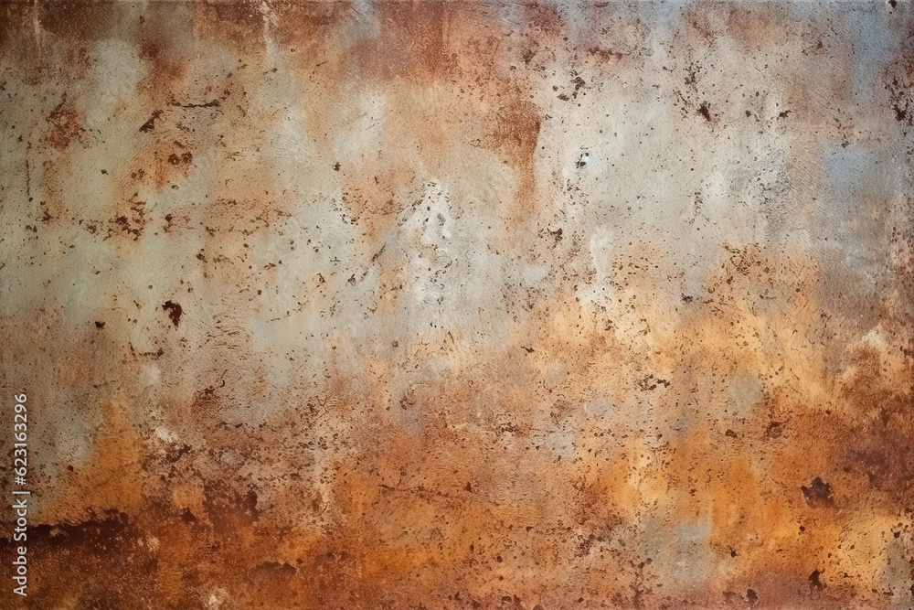 rusty iron wall