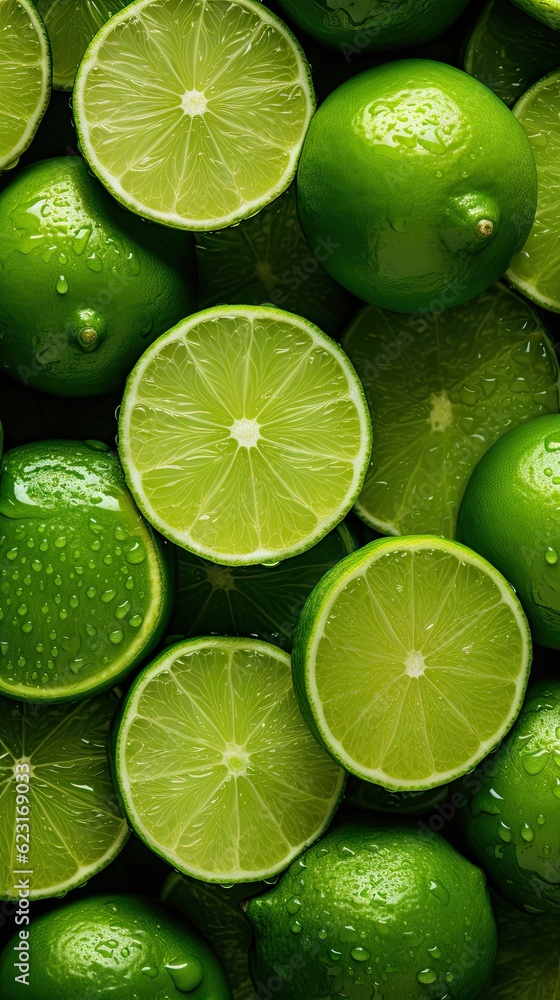 Verdant Symphony: A Mosaic of Limes - generative ai