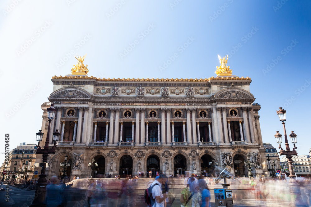 Facade of Academie Nationale de Musique, Paris