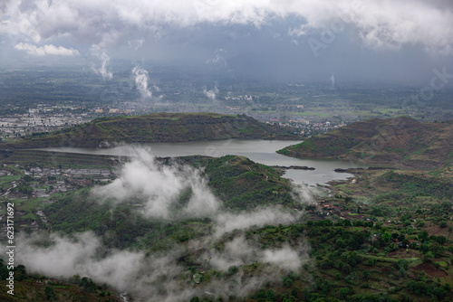 Neral region seen from Garbett Plateau, Matheran, Mumbai