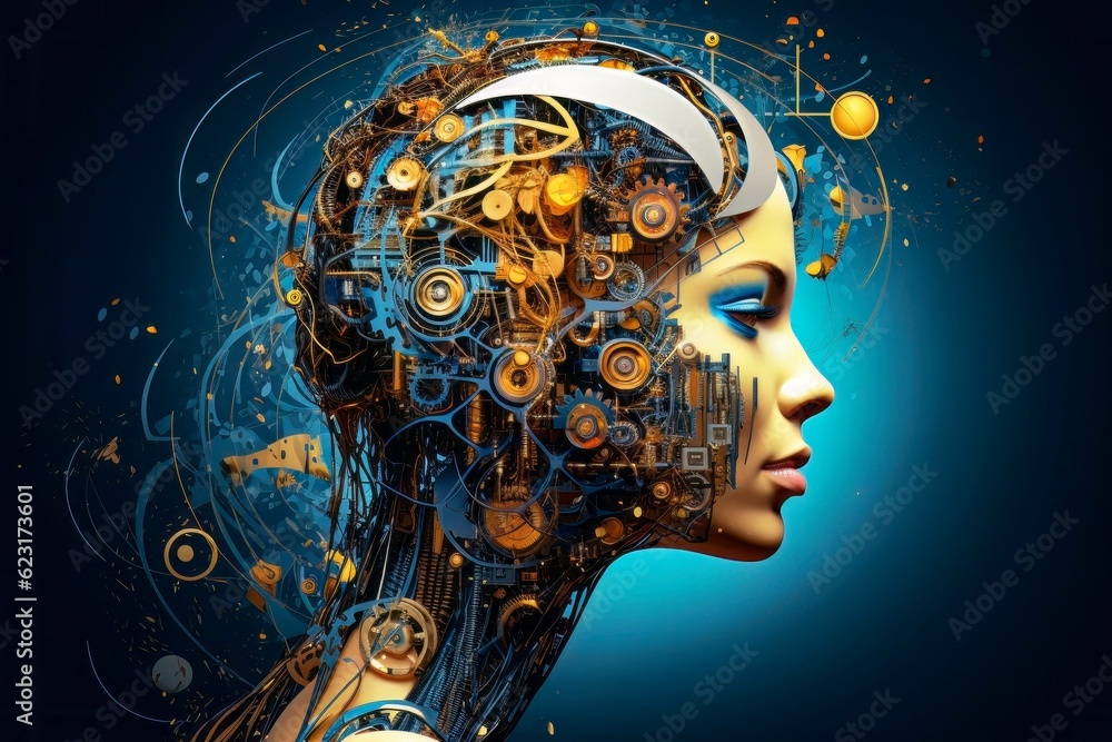 AI Face: Symbolizing the Development of Female Humanoid Artificial Intelligence AI Face: Symbolizing the Development of Female Humanoid Artificial Intelligence