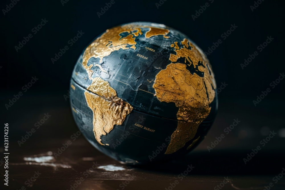 Close-Up of the World Map Close-Up of the World Map