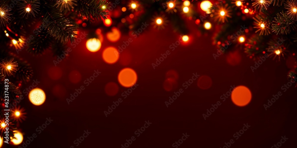 Red Christmas baubles decoration on red background. New Year party background. Minimal style. Flat lay. Red Christmas baubles decoration on red background. New Year party background. Minimal style. Flat lay.