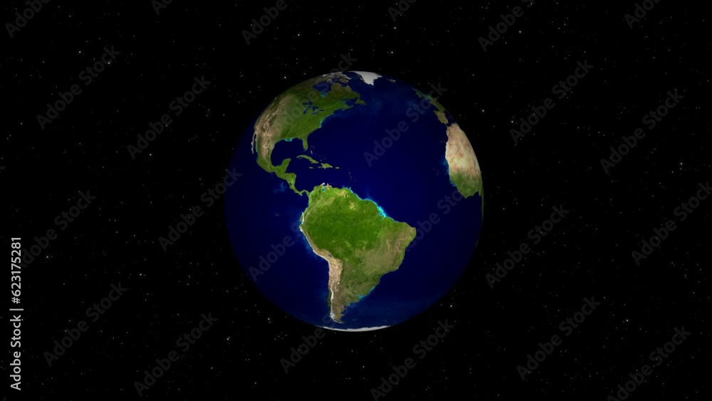 Earth spinning on starry background. Animation of planet Earth rotation. Elements of this video furnished by NASA. Earth spinning on starry background. Animation of planet Earth rotation. Elements of this video furnished by NASA.