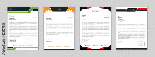 Modern Creative & Clean business style letterhead bundle. Modern and minimalist Company business
letterhead template. Clean and professional corporate company business letterhead design. Letterhead 
