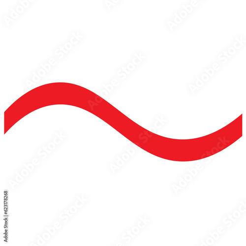 red ribbon isolated on white