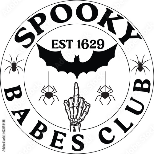 spooky est 1629 babes club svg design