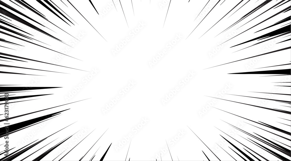 Naklejka premium White speed lines vector background.Comics speed frame.explosion backdrop. business banner social media advertising.
