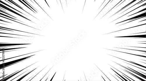 White speed lines vector background.Comics speed frame.explosion backdrop. business banner social media advertising.