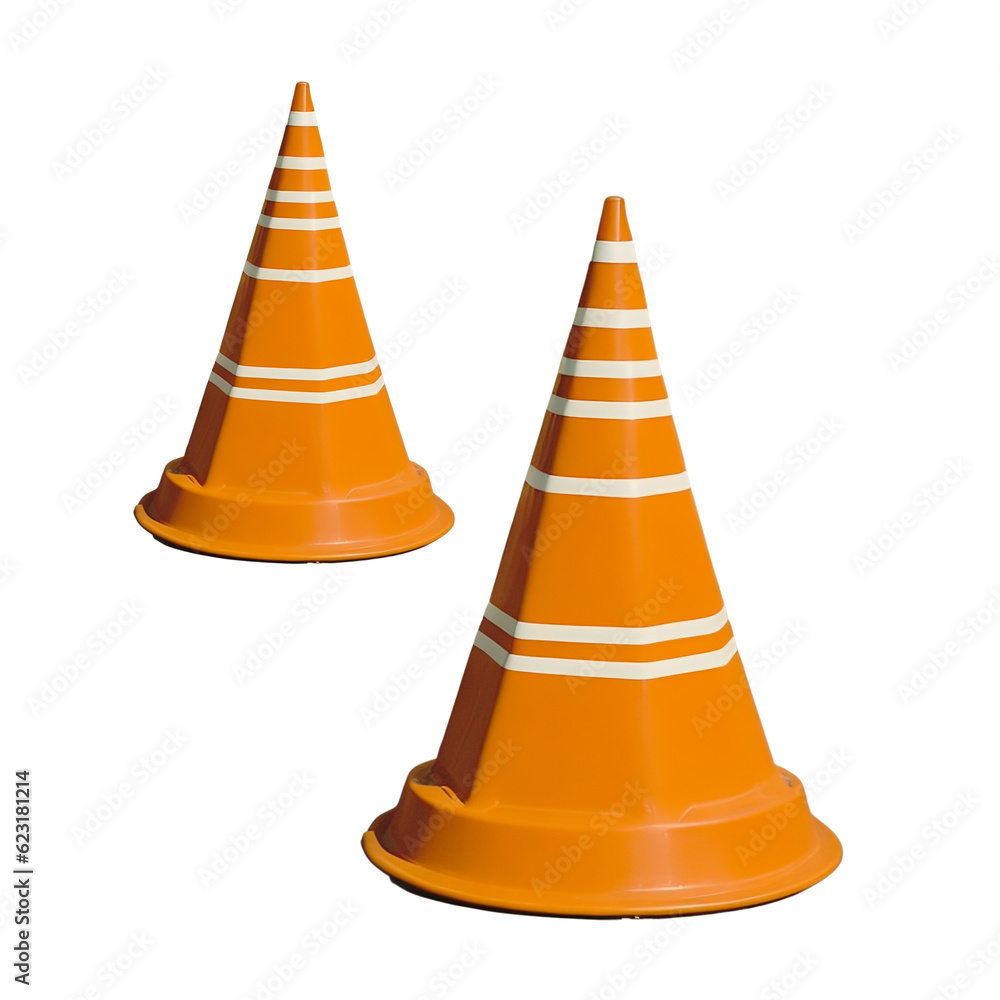 two road cone two road cone