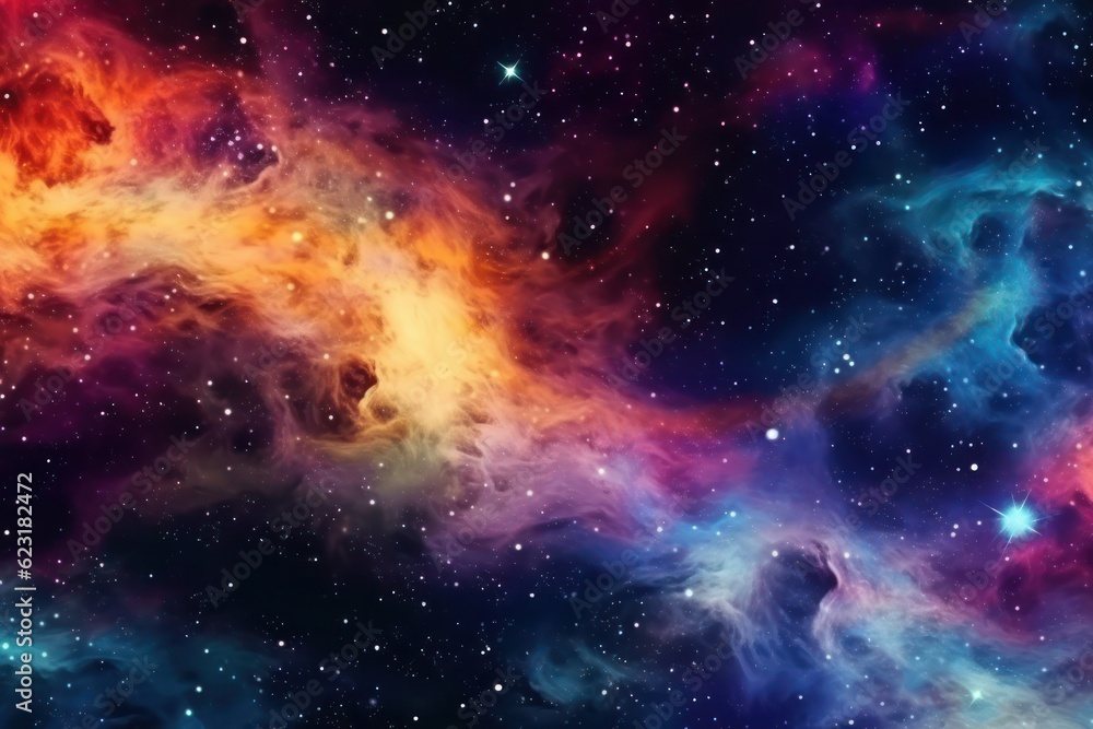 Naklejka premium Colorful ink in water isolated on black background