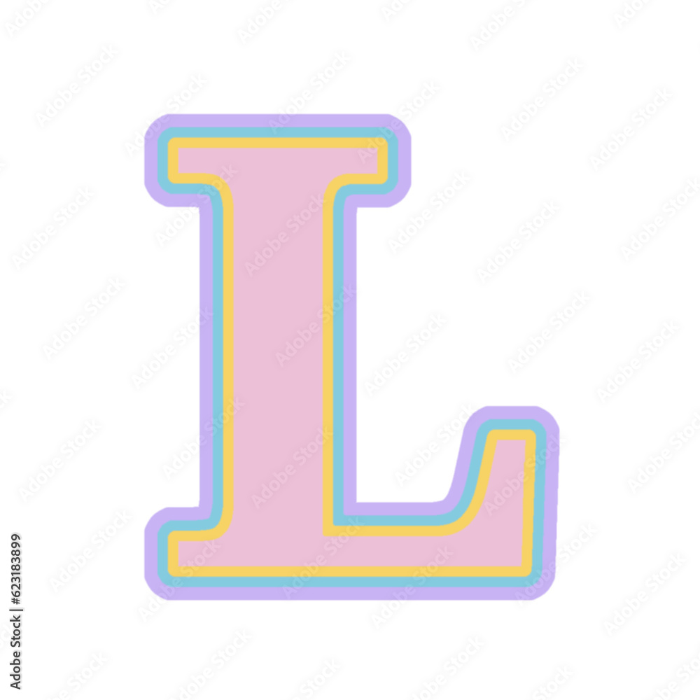 Stylized pink letter L. Custom font. Decorative art.
Stylized pink letter L. Custom font. Decorative art.