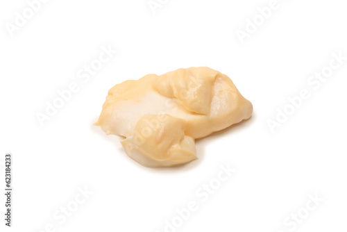 White sauce splashes isolated on white background.